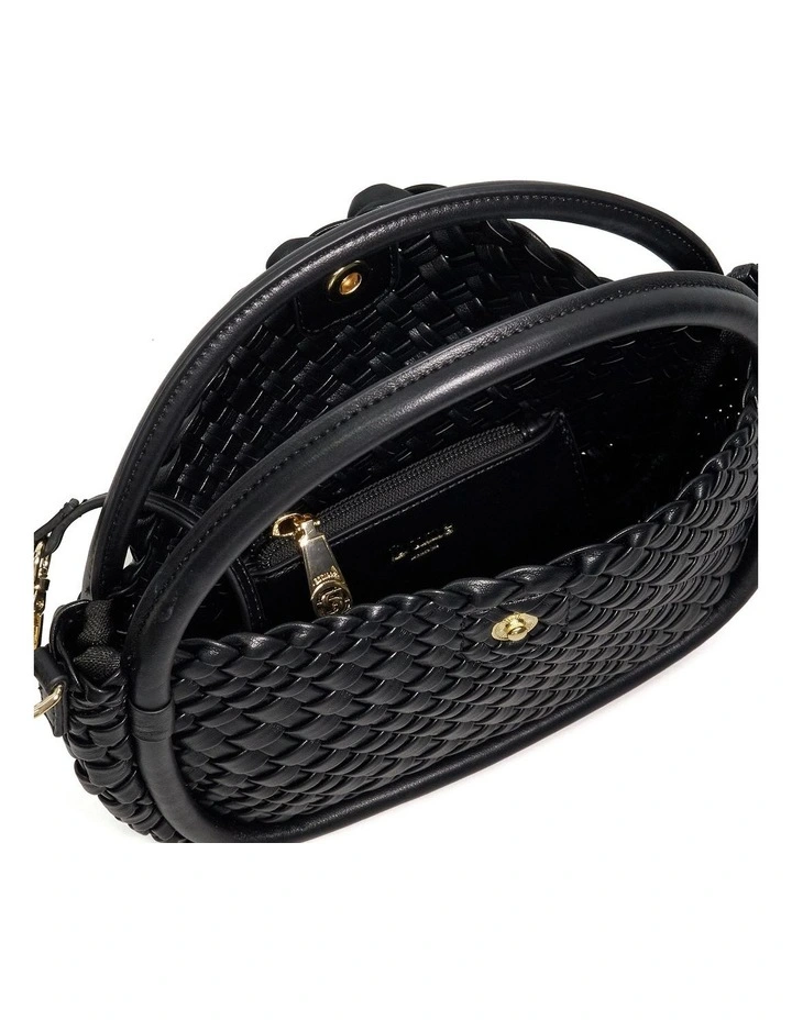 Dinideliberate Mini Woven Slouch in Black image 4