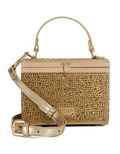 Blingbling Structured Bag in Gold