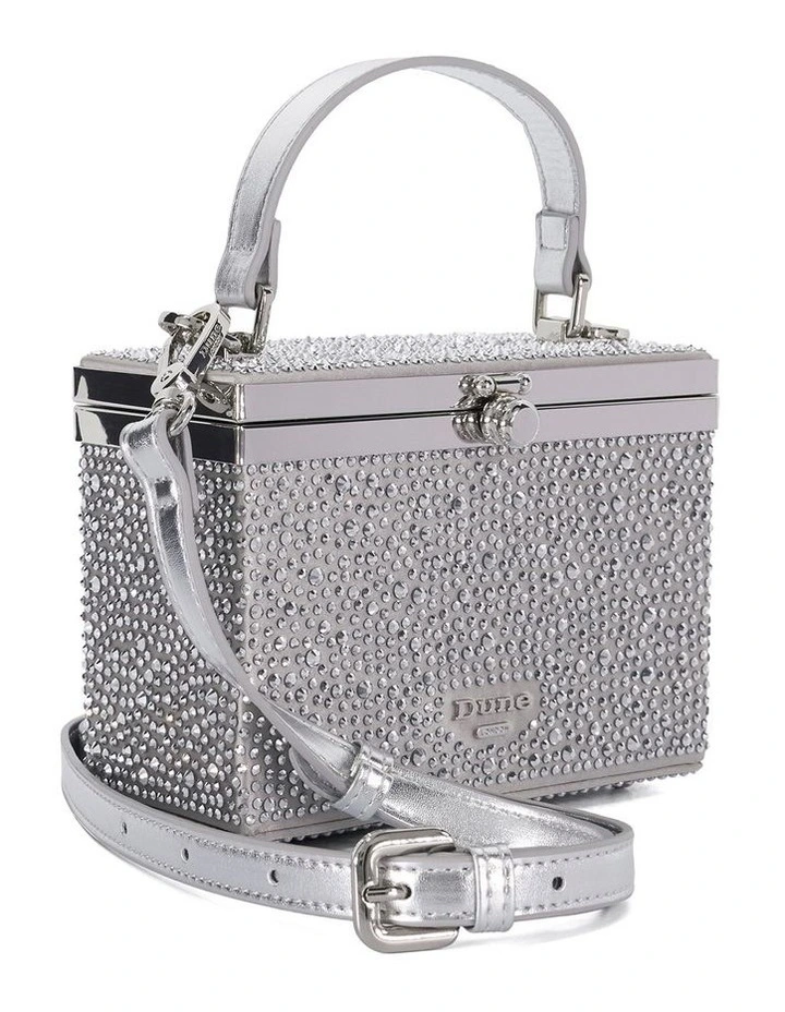 Blingbling Structured Bag in Silver image 2