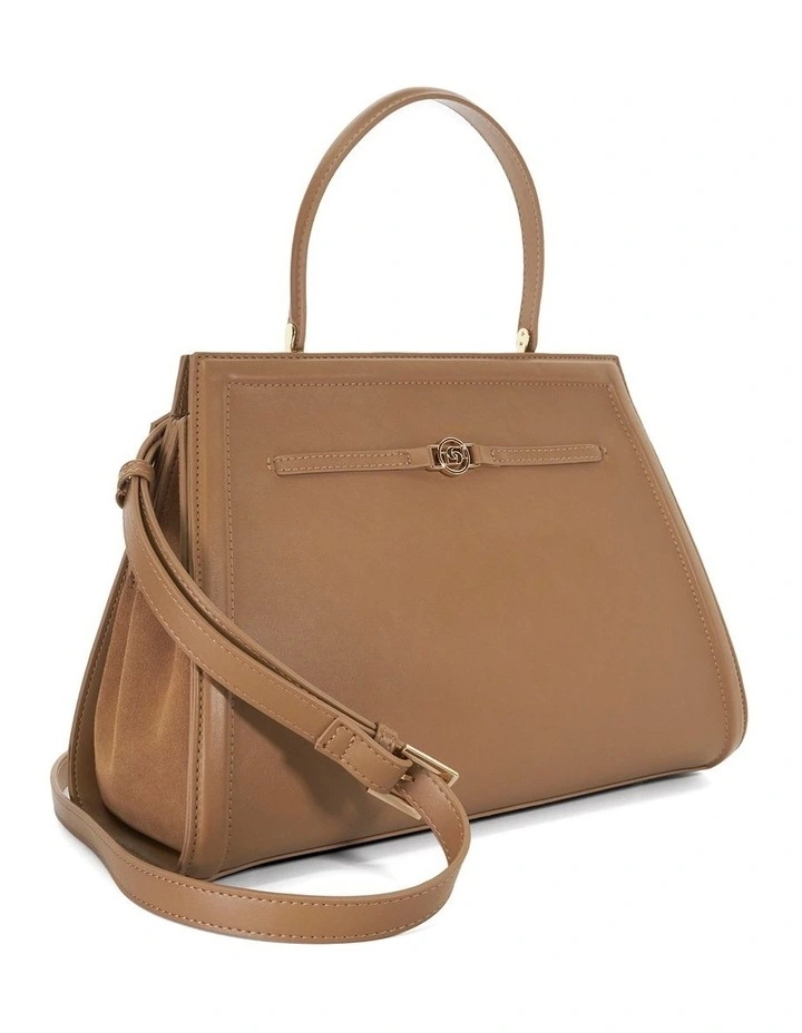 Dante Tote Bag in Camel image 3