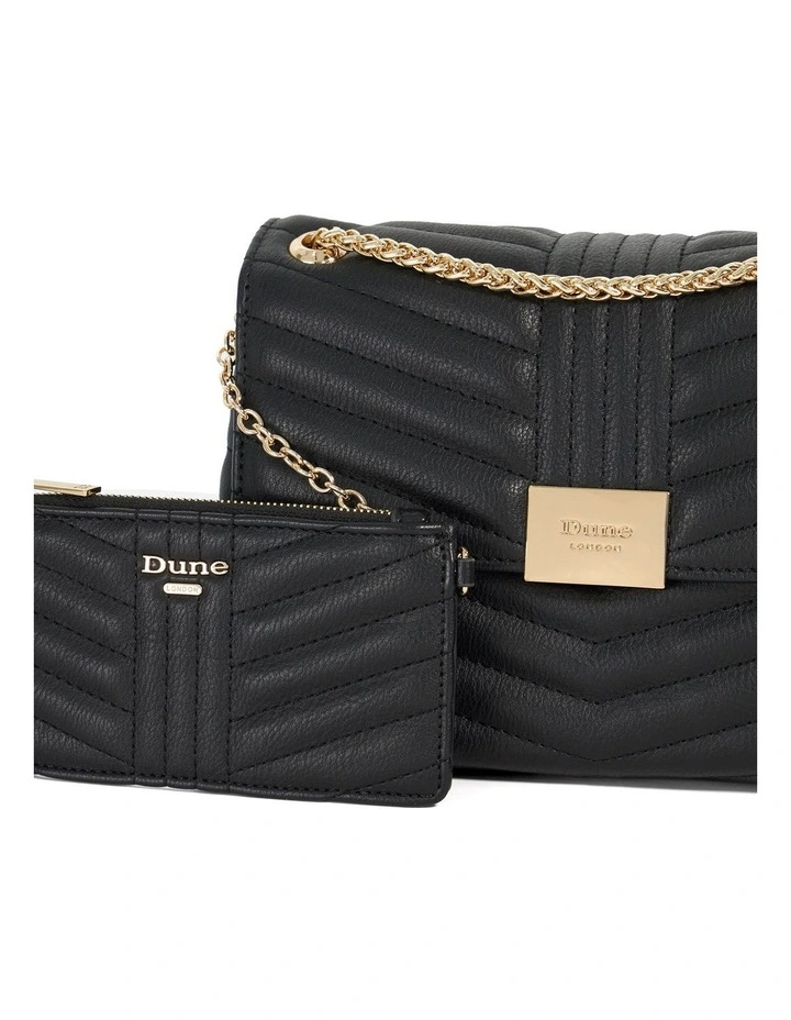 Dellaos Shoulder Bag in Black image 3