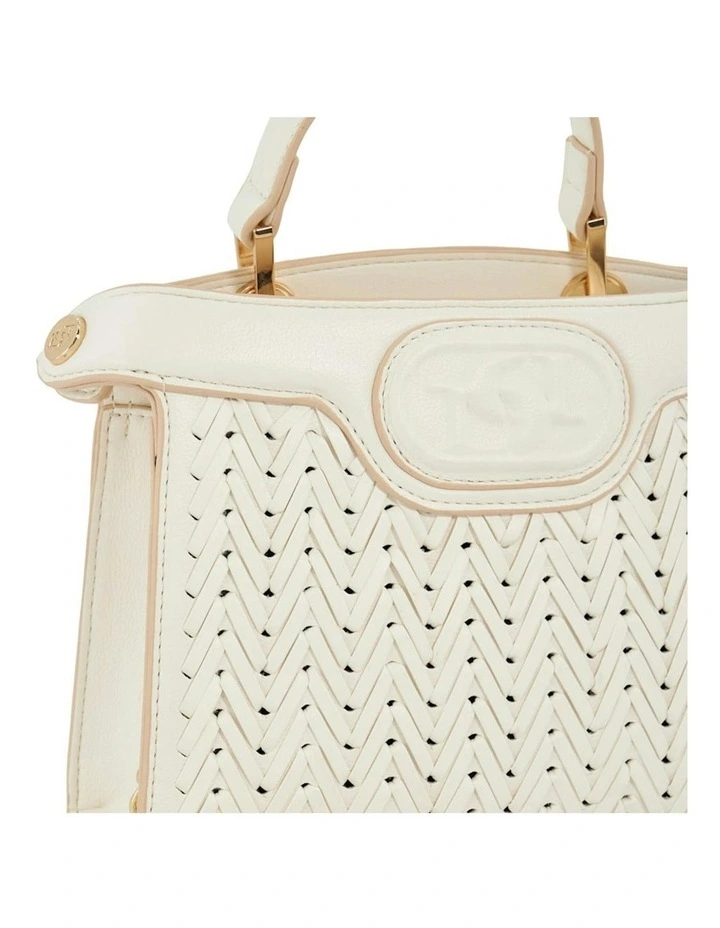 Daily Top Handle Bag in White image 5