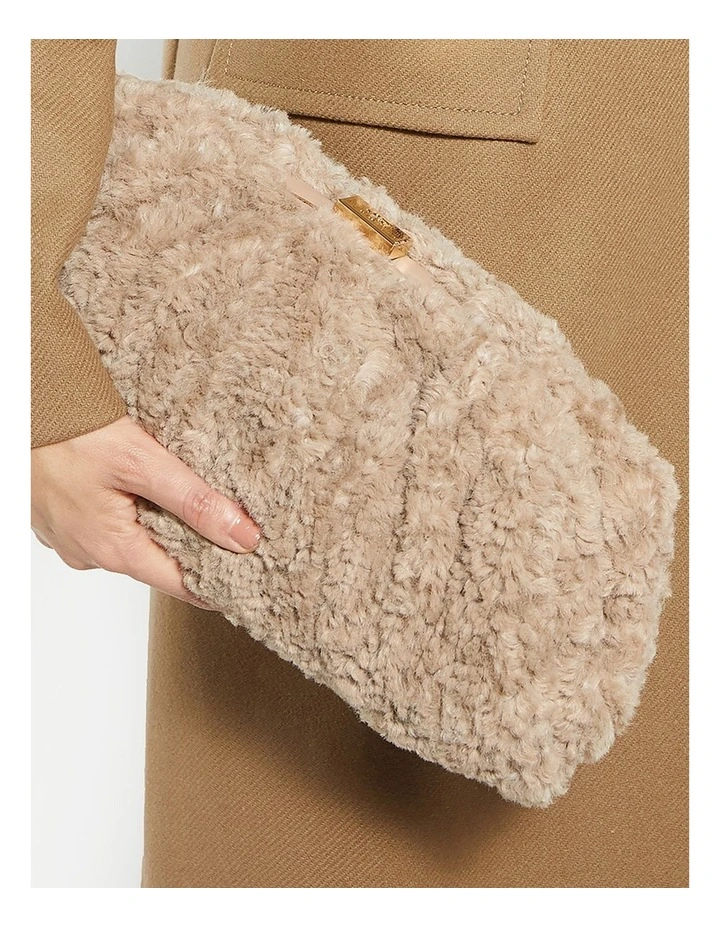 Drapery Clutch in Camel image 2