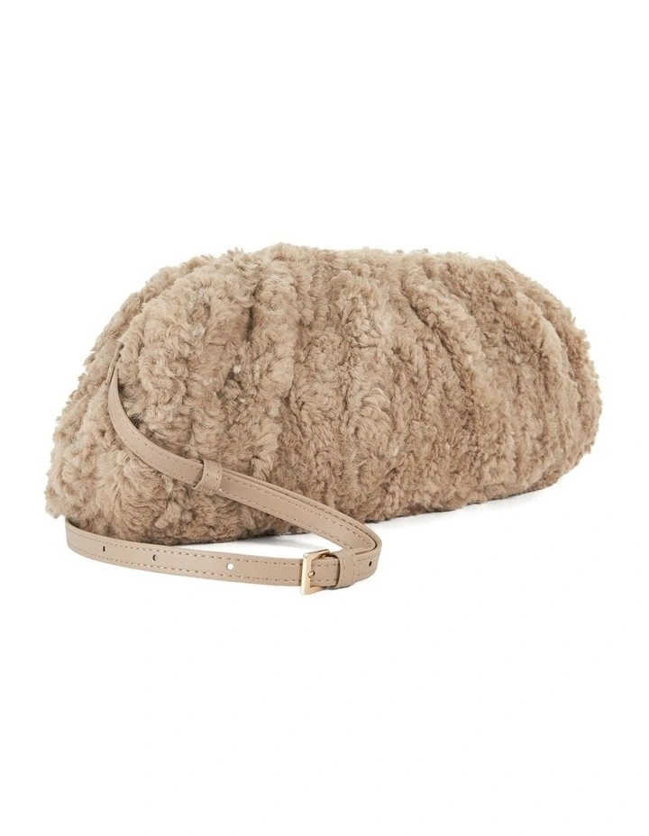 Drapery Clutch in Camel image 3