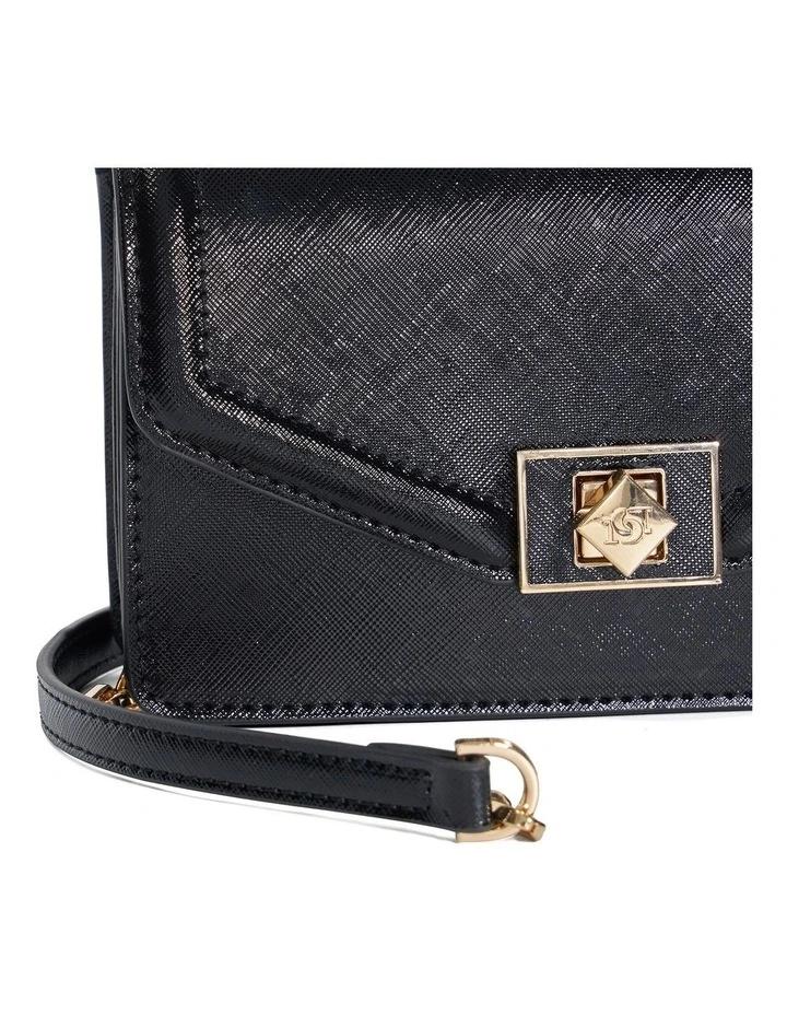 Dassia Clutch Bag in Black image 5