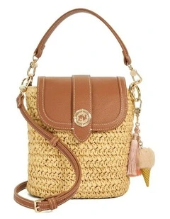 Dimple Crossbody in Natural