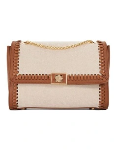 Diligently Clutch in Tan