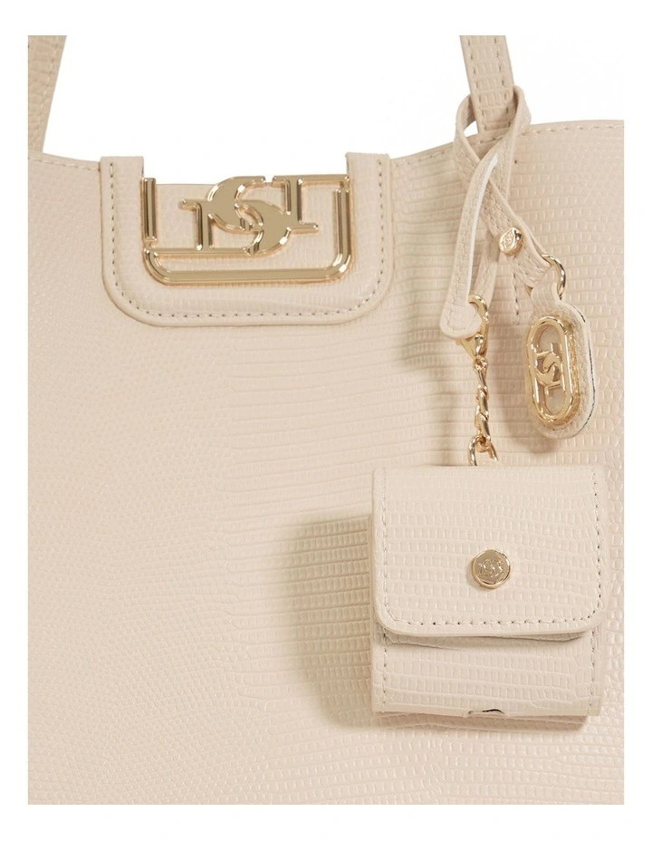 Direct Tote Bag in Ecru image 5