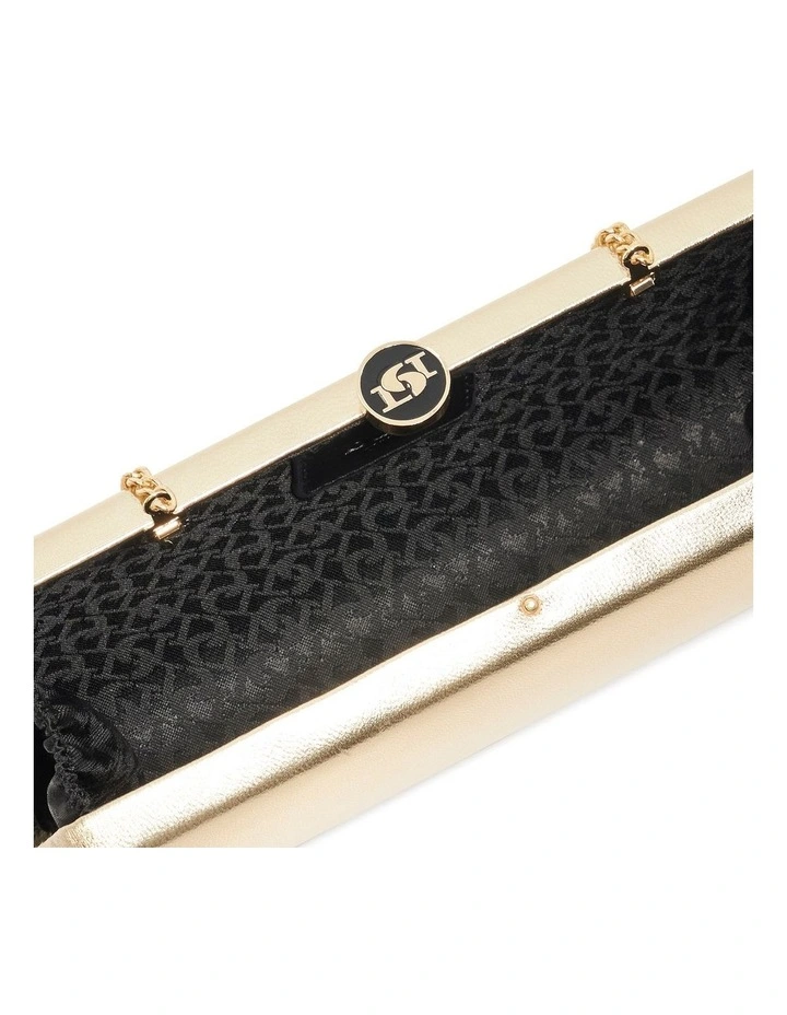 Belinda Tear Drop Clutch in Gold image 4