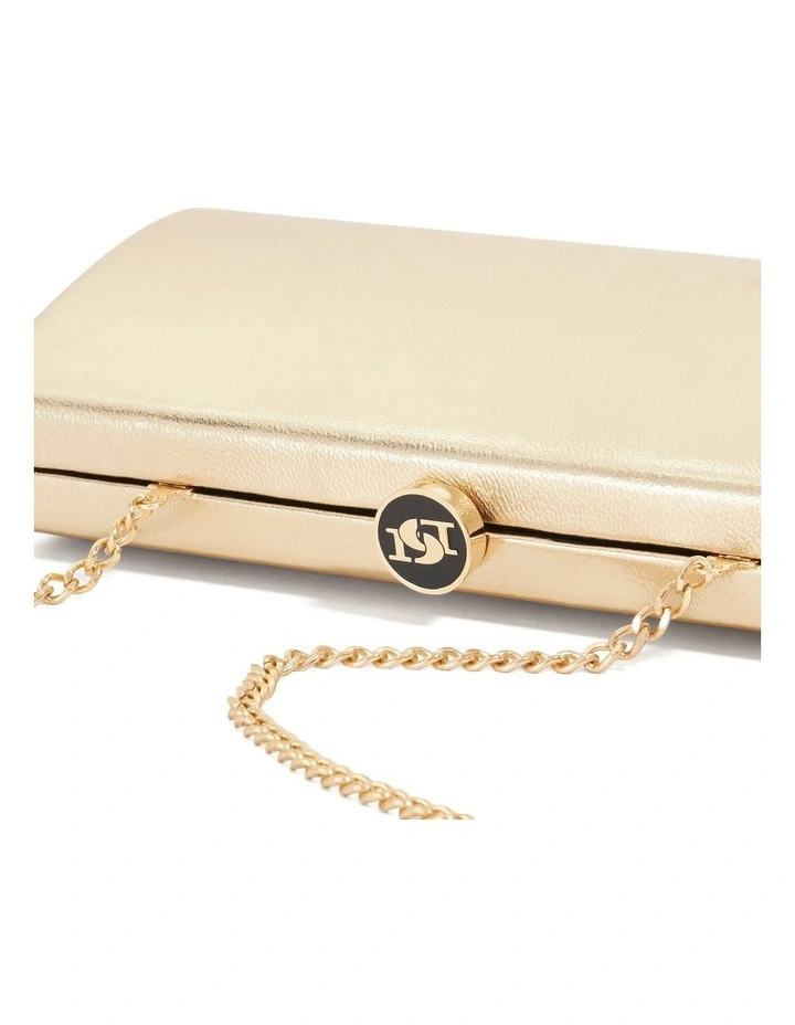 Belinda Tear Drop Clutch in Gold image 6