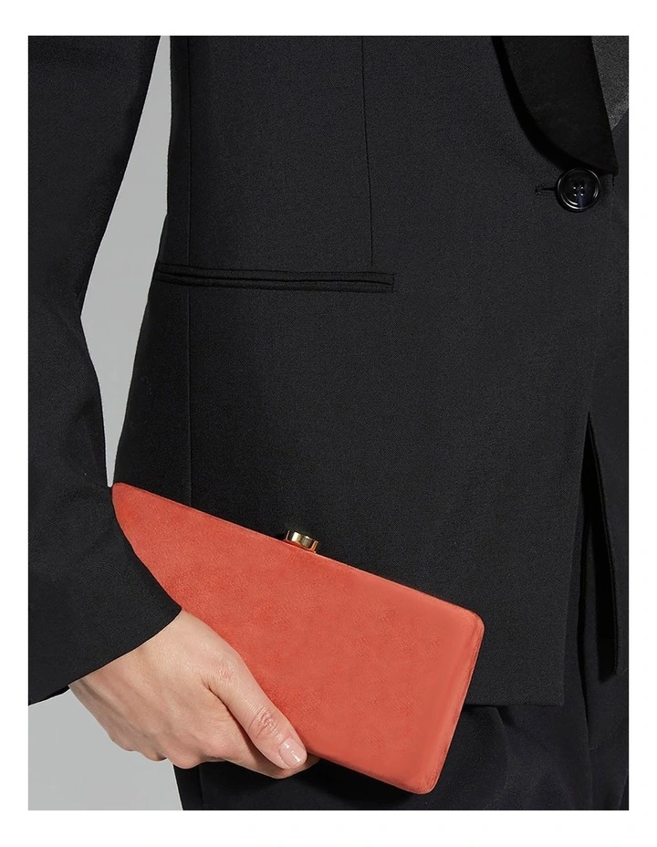 Belinda Tear Drop Clutch in Red image 2