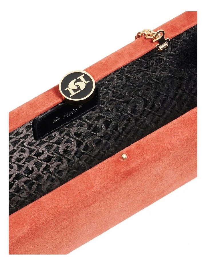 Belinda Tear Drop Clutch in Red image 3