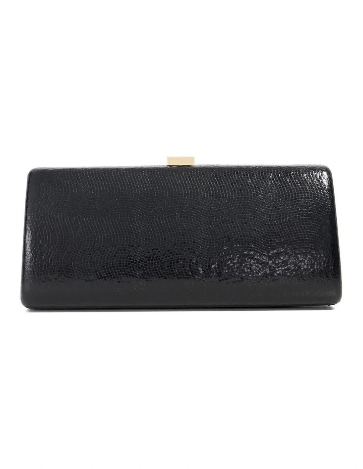 Belinda Tear Drop Clutch in Black image 5