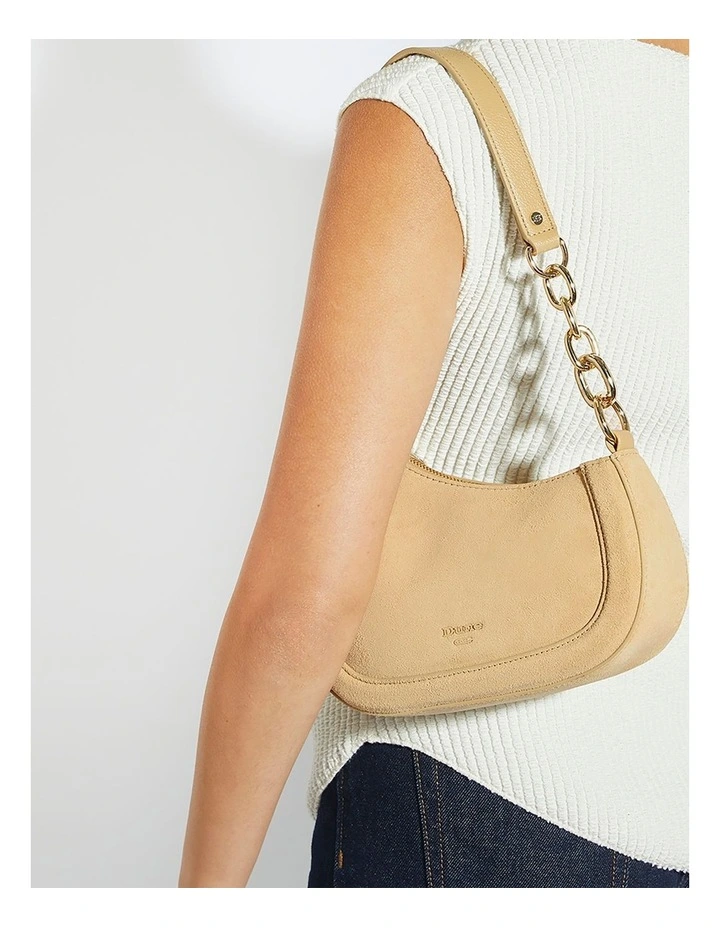 Direction Asymmetric Shoulder Bag in Taupe image 2