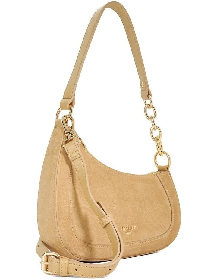 Direction Asymmetric Shoulder Bag in Taupe image 3
