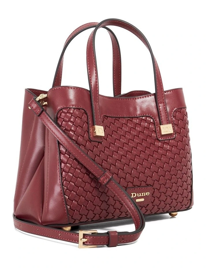 Deavie Mini Tote Bag in Burgundy image 2