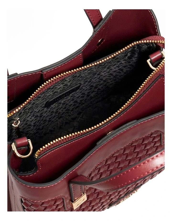 Deavie Mini Tote Bag in Burgundy image 3
