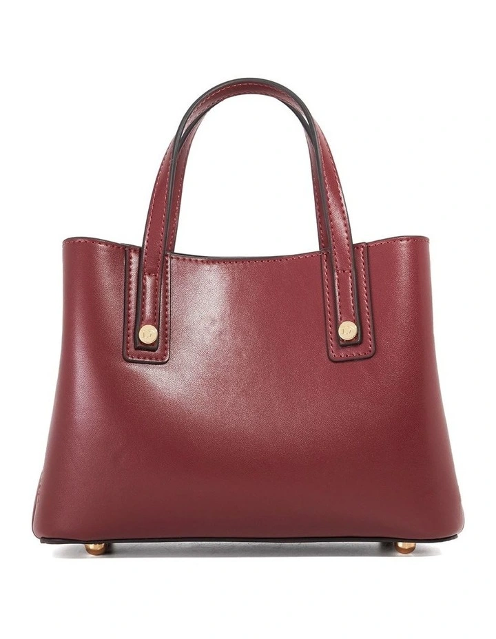 Deavie Mini Tote Bag in Burgundy image 4