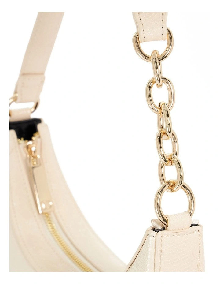 Diversion Small Curved Shoulder Bag In Cream image 5
