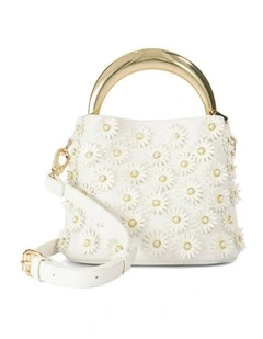 Dharla Top Handle Bag In White