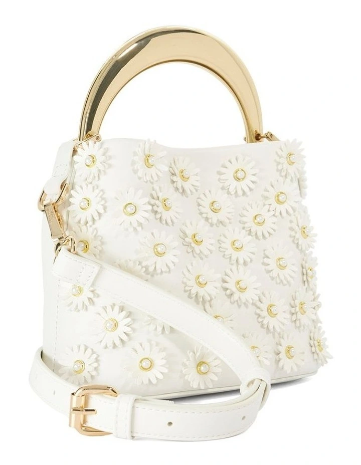 Dharla Top Handle Bag In White image 3