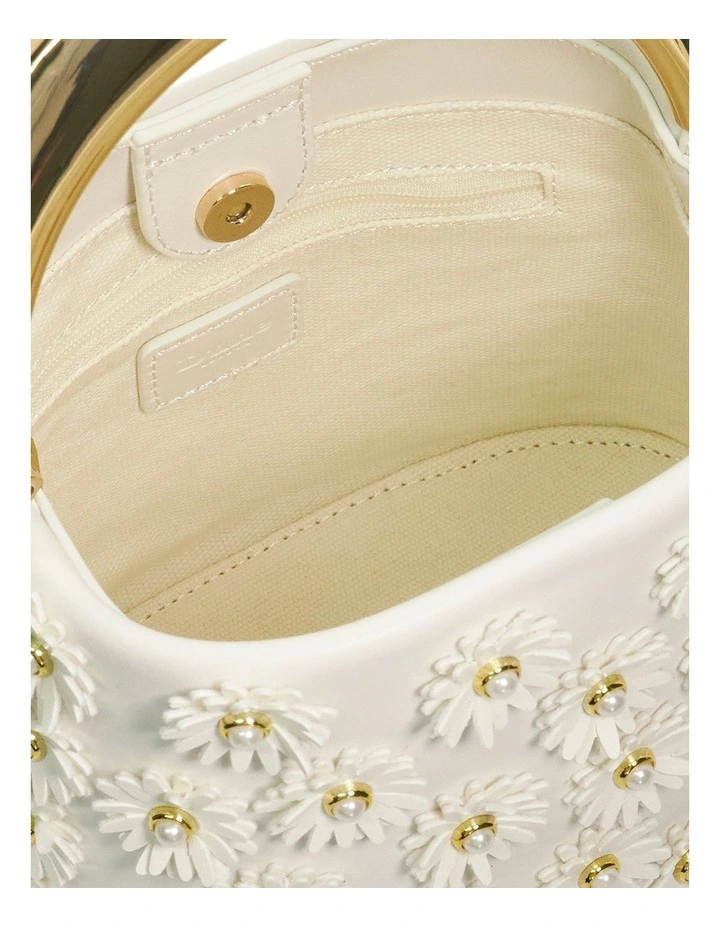 Dharla Top Handle Bag In White image 4