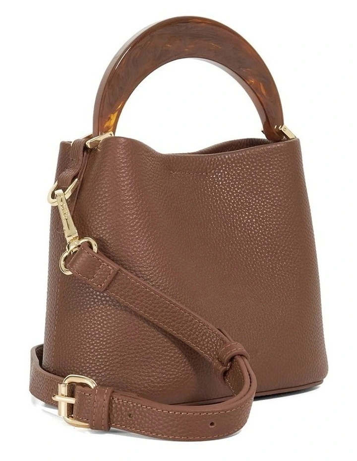 Dharla Top Handle Bag in Brown image 2
