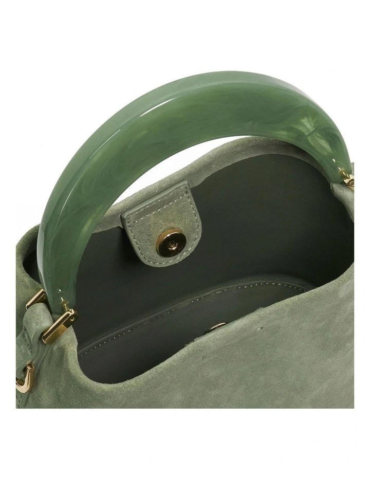 Dharla Top Handle Bag in Sage image 4