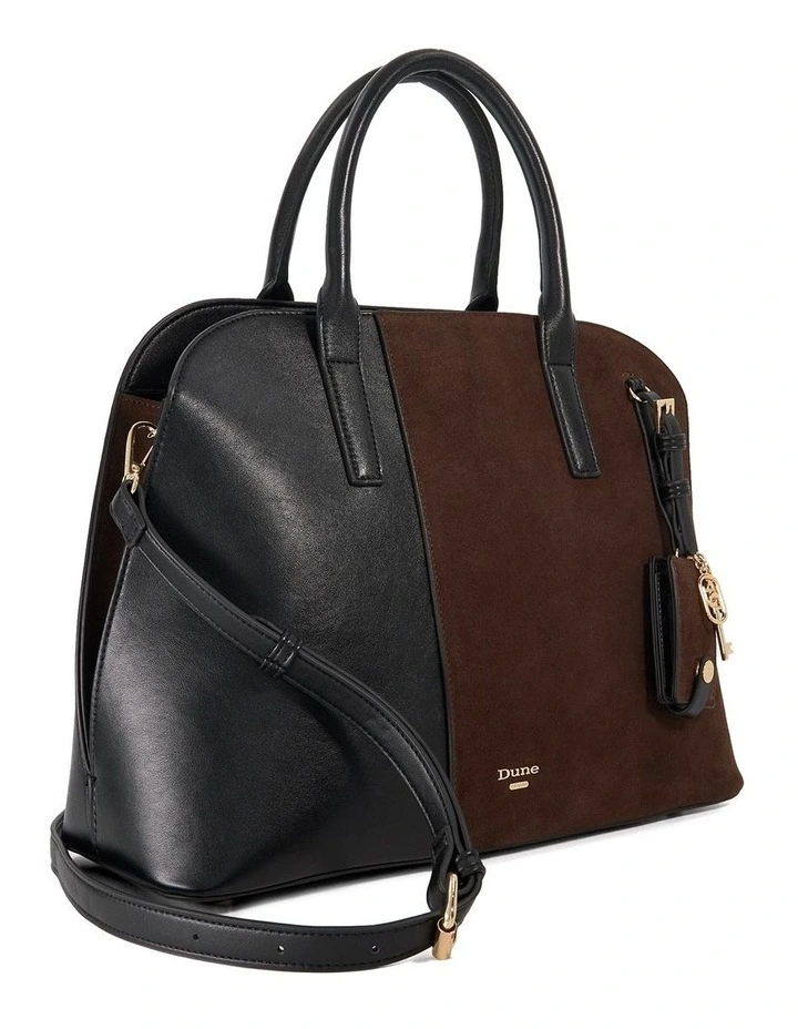 Dandelions Large Paneled Tote in Black image 2