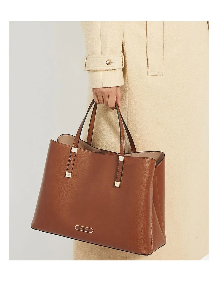 Dorry Tote Bag In Tan image 2
