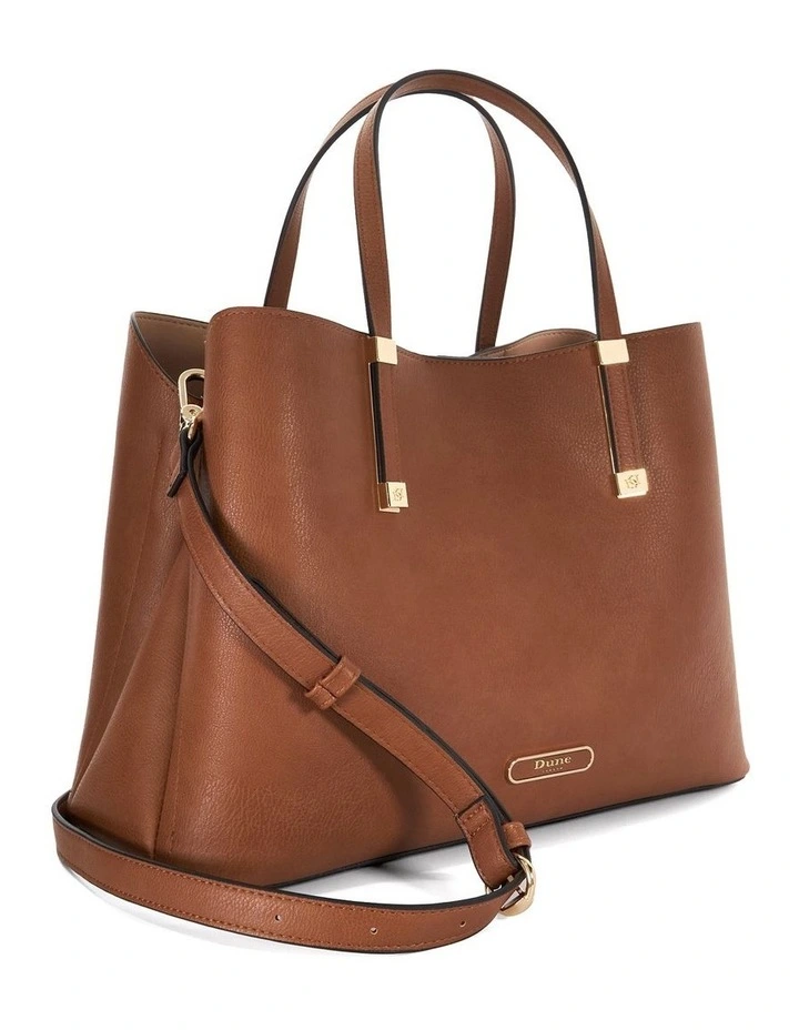 Dorry Tote Bag In Tan image 3
