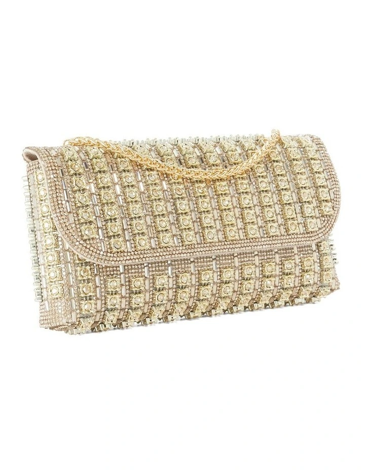 Elabourate Clutch In Gold image 3