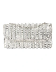 Elabourate Clutch In Silver