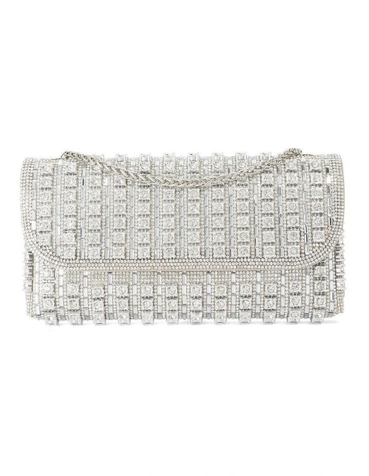 Elabourate Clutch In Silver image 1