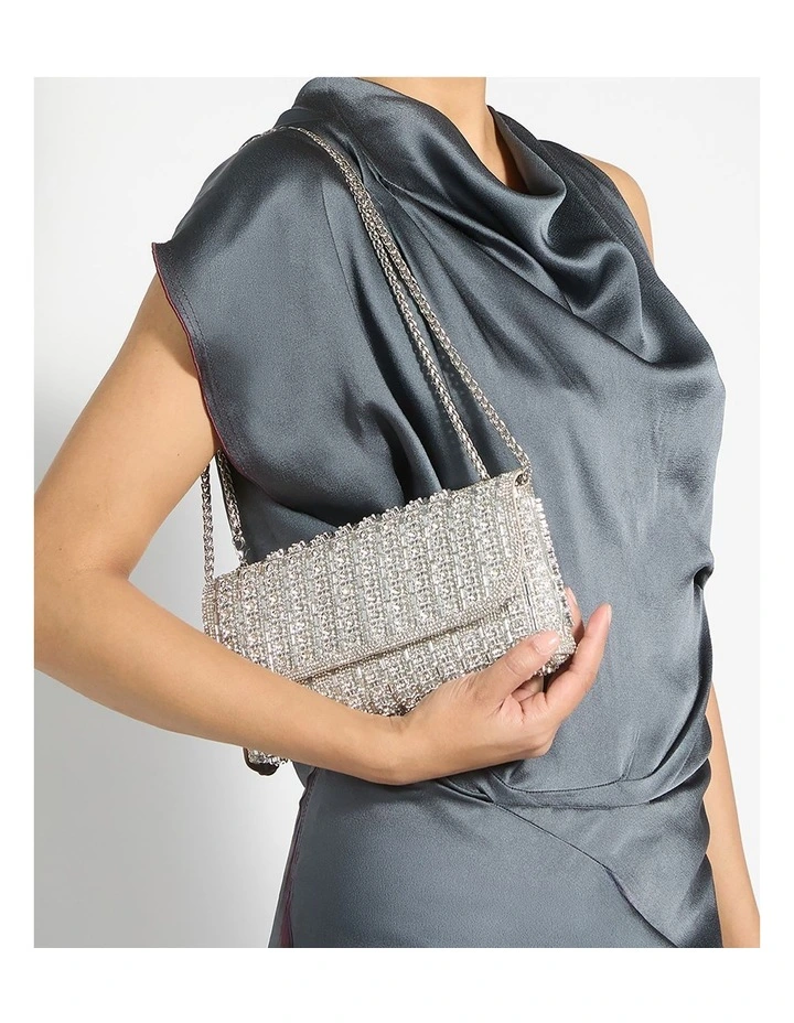 Elabourate Clutch In Silver image 2