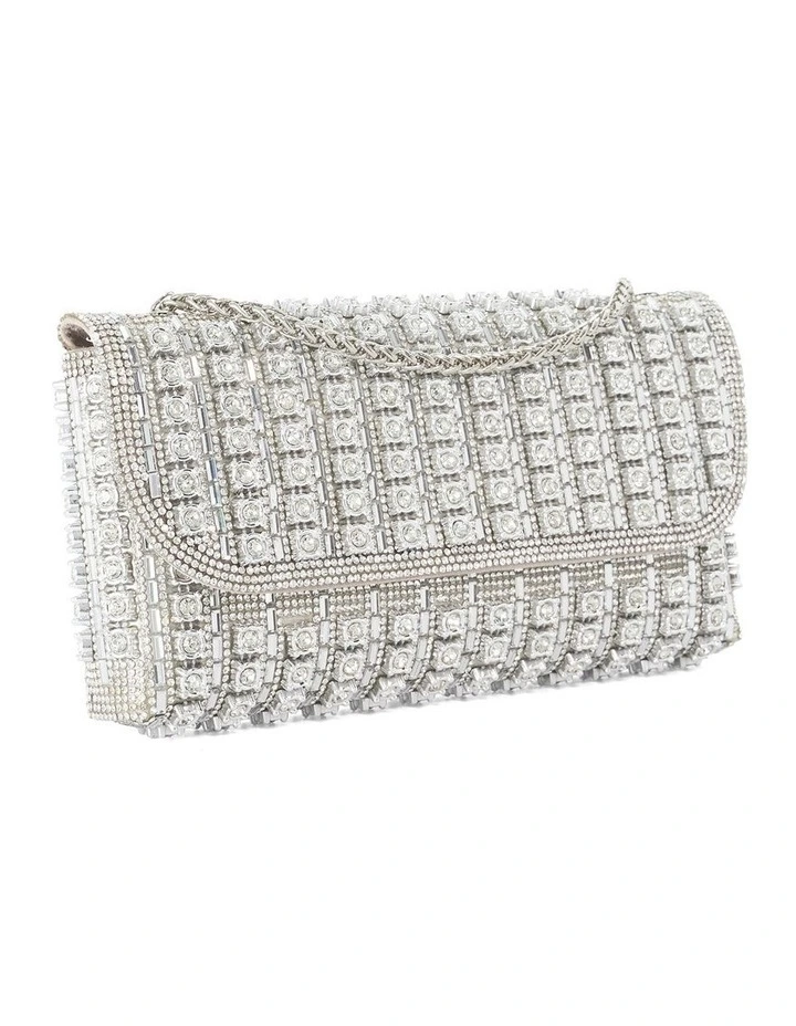 Elabourate Clutch In Silver image 3