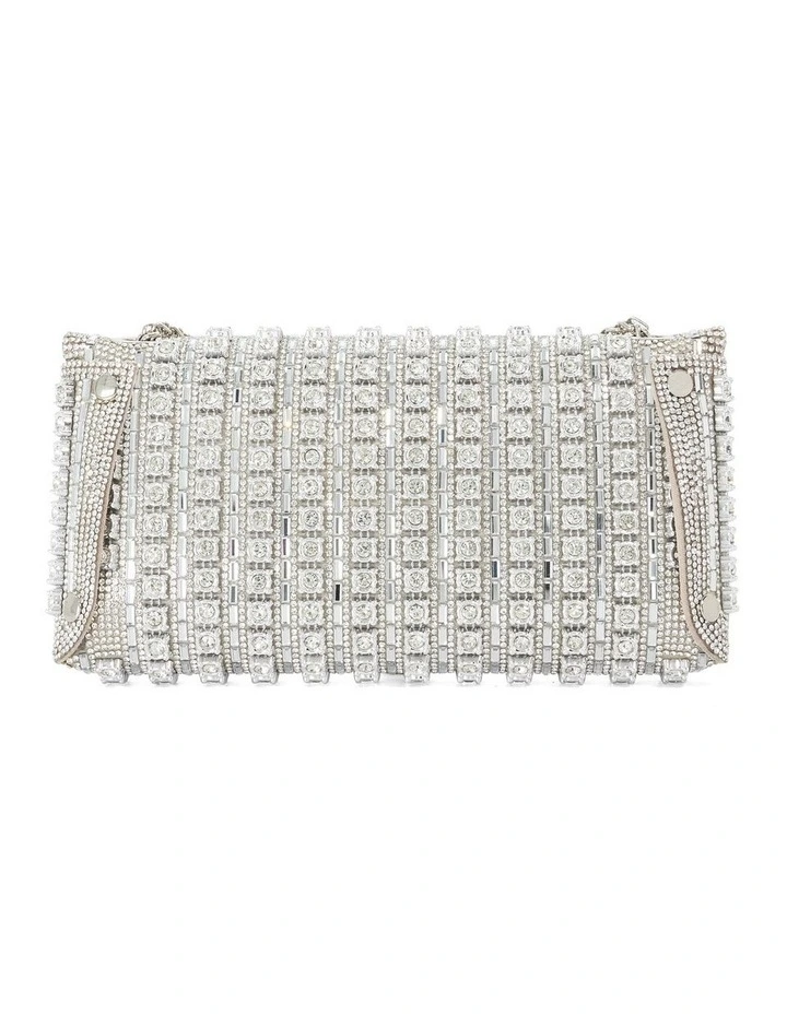 Elabourate Clutch In Silver image 5