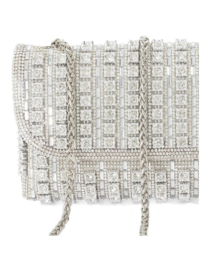 Elabourate Clutch In Silver image 6