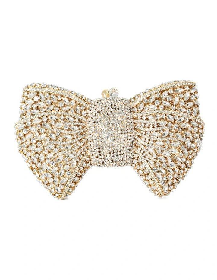 Enchant Clutch Bag In Gold image 5