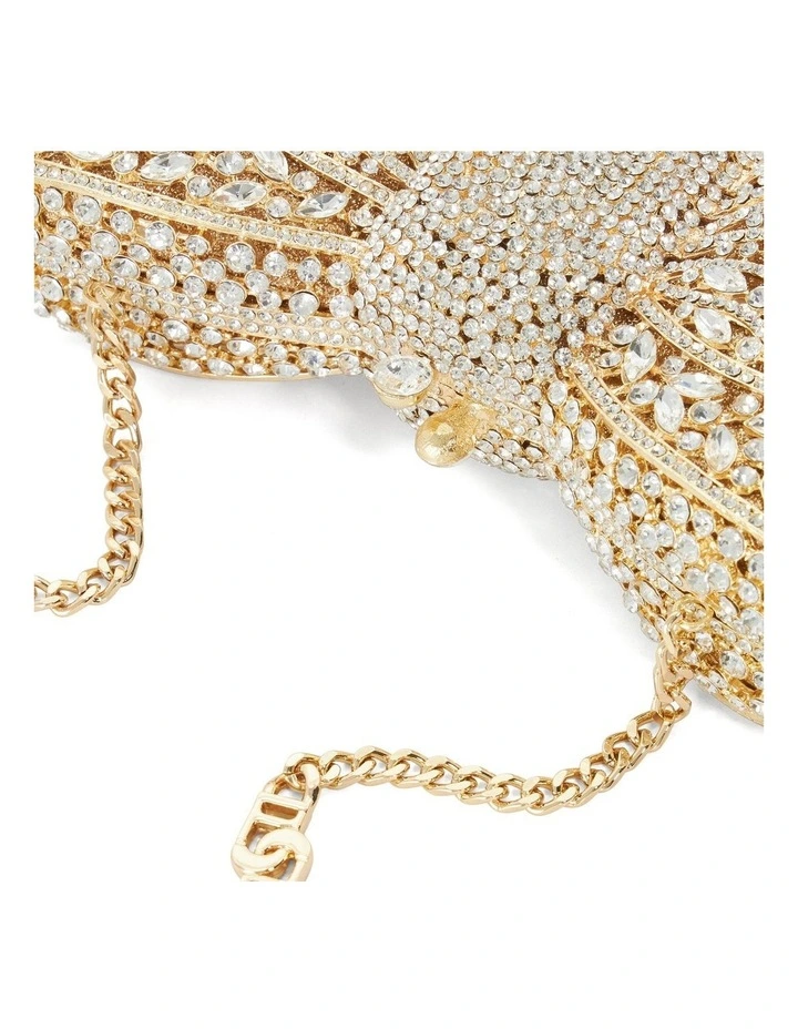 Enchant Clutch Bag In Gold image 6