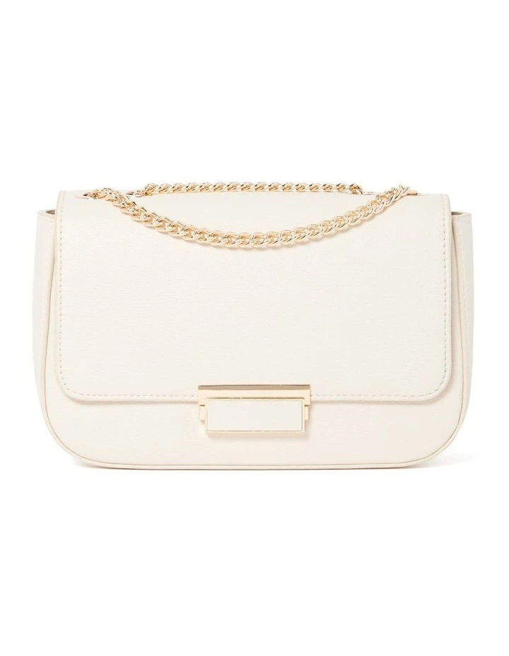 Raya Lock Crossbody Bag in Ivory image 1
