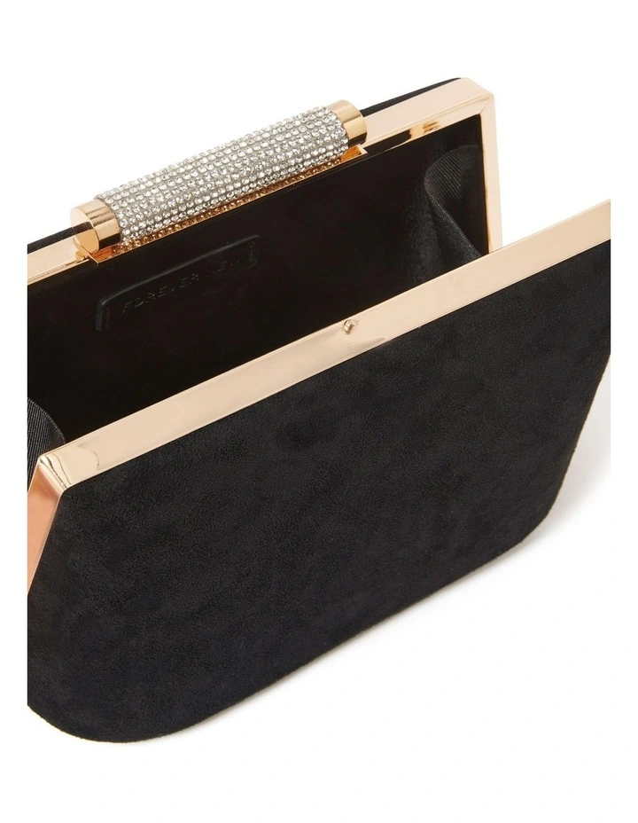 Davina Sparkle Clasp Clutch in Black image 2