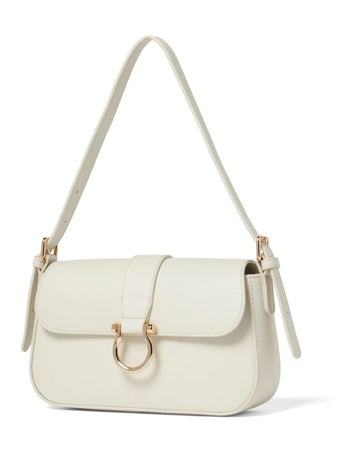 Maia Shoulder Bag in White image 2