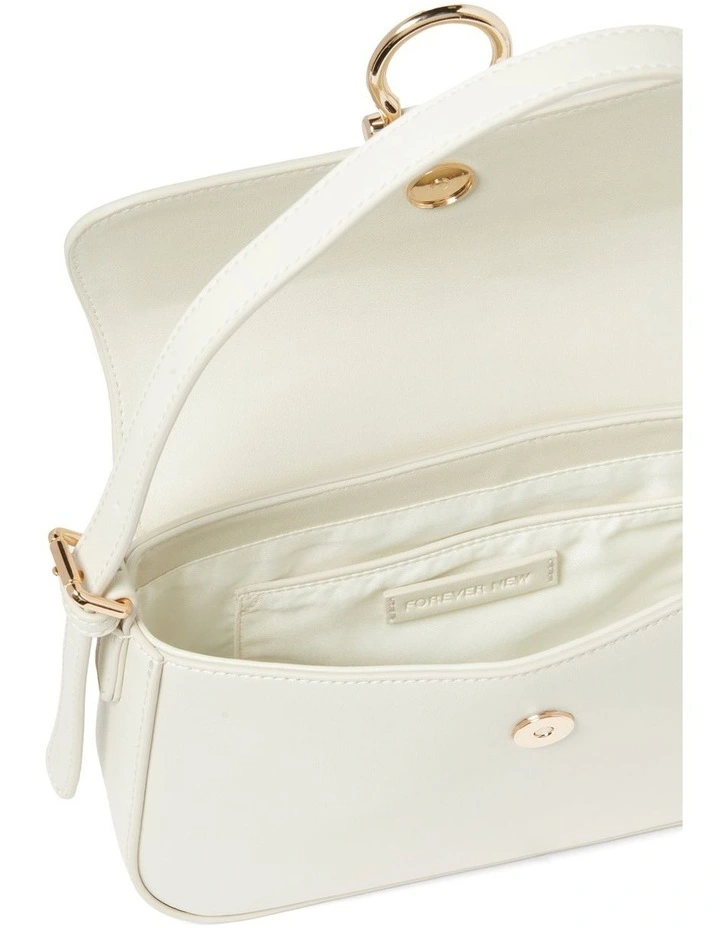 Maia Shoulder Bag in White image 3