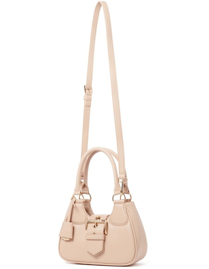 Signature Madison Buckle Moon Bag in Natural