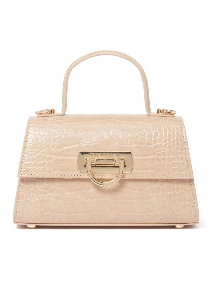 Signature Vivian Mini Top Handle Bag in Natural image 1