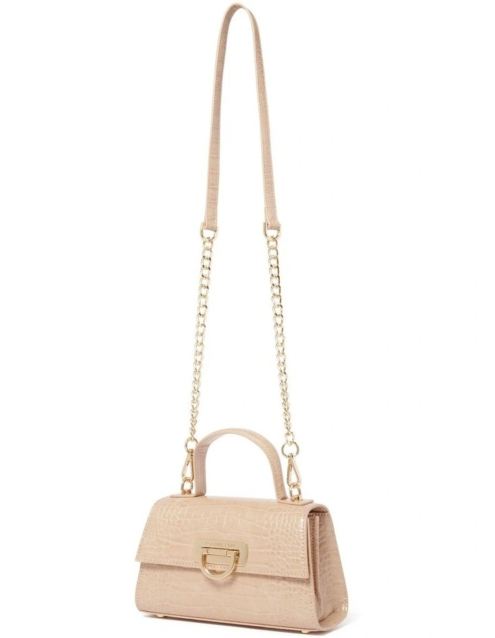 Signature Vivian Mini Top Handle Bag in Natural image 3
