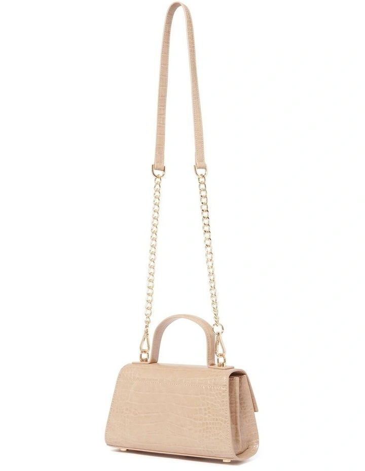 Signature Vivian Mini Top Handle Bag in Natural image 4