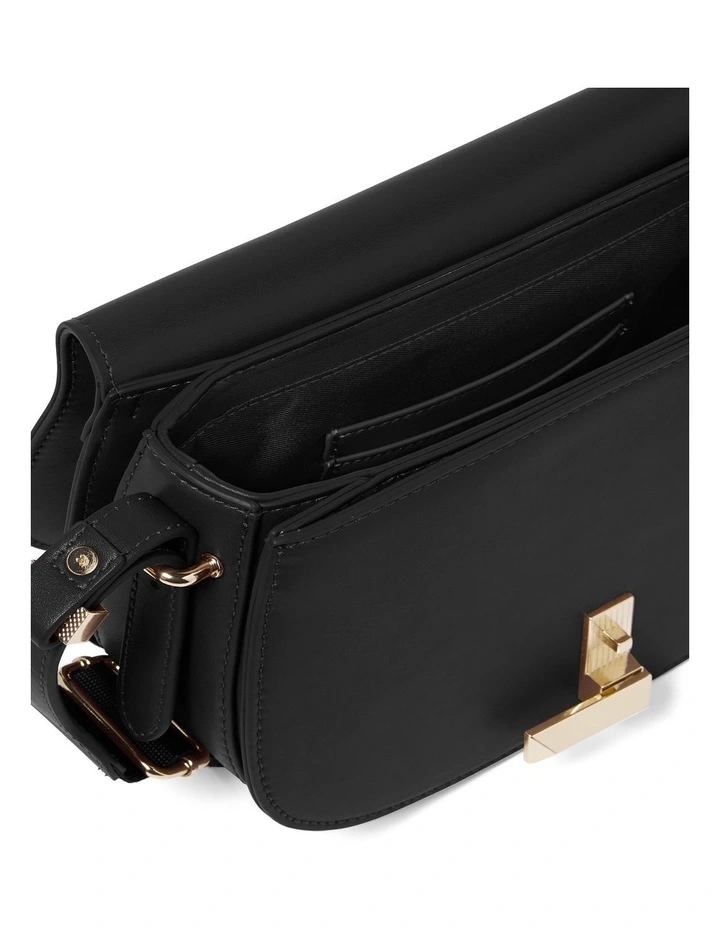 Amber Saddle Bag in Black image 2