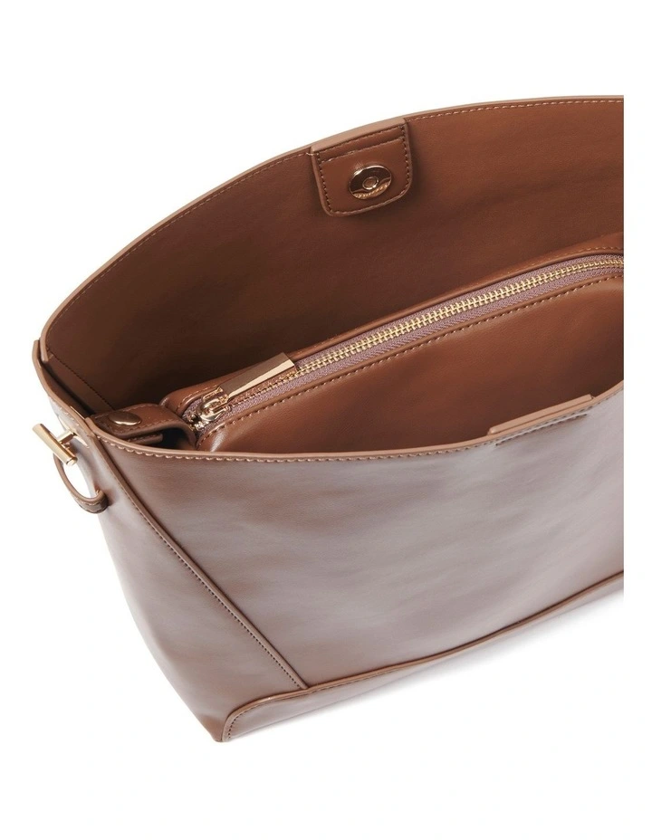 Sophia Slouch Shoulder Bag in Chocolate image 2